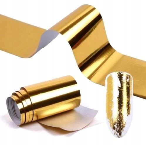 Folia Transferowa Złota Do Paznokci Gold Chrome