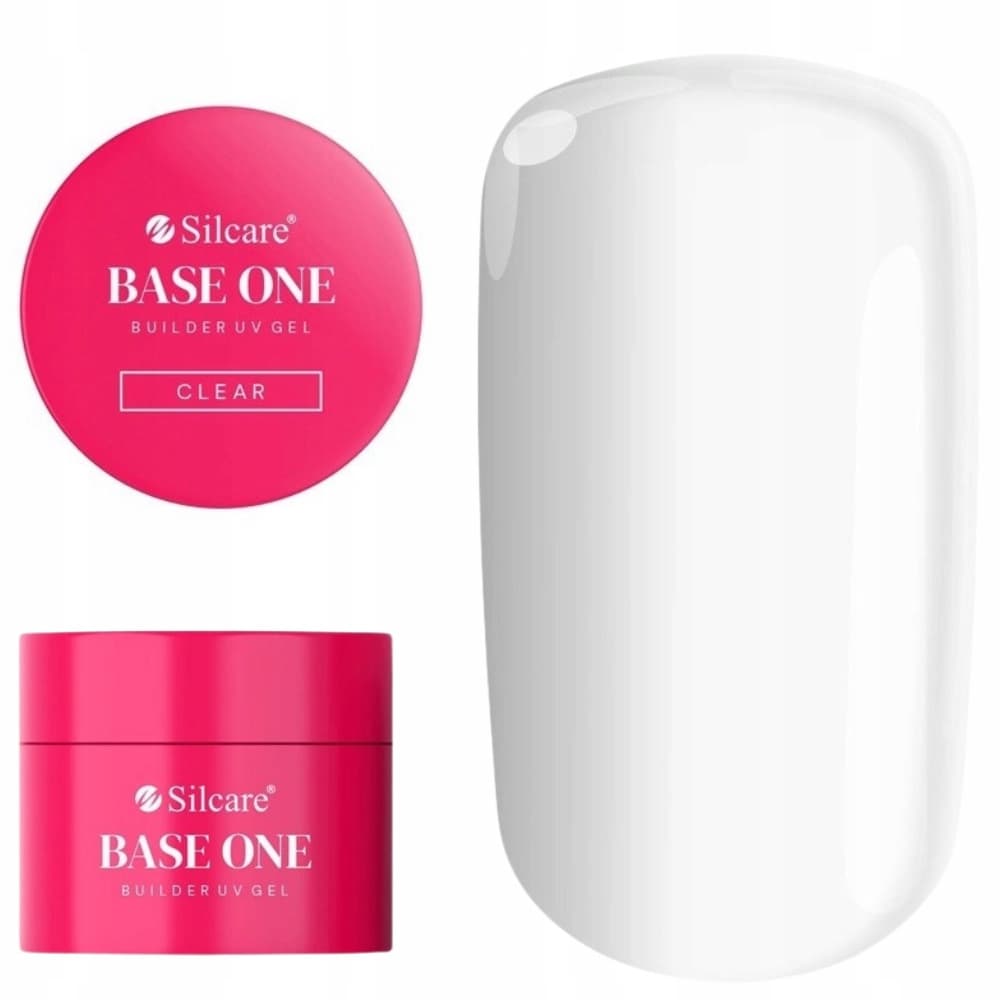 Base One UV Budujący Żel Do Paznokci Manicure Transparentny