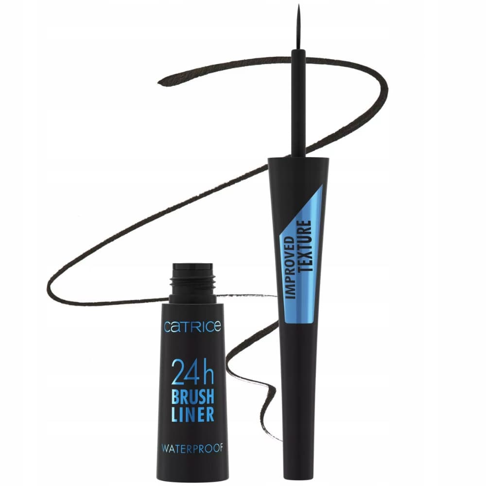 Brush Liner 24H Wodoodporny Eyeliner w Płynie Matowy Czarny 010