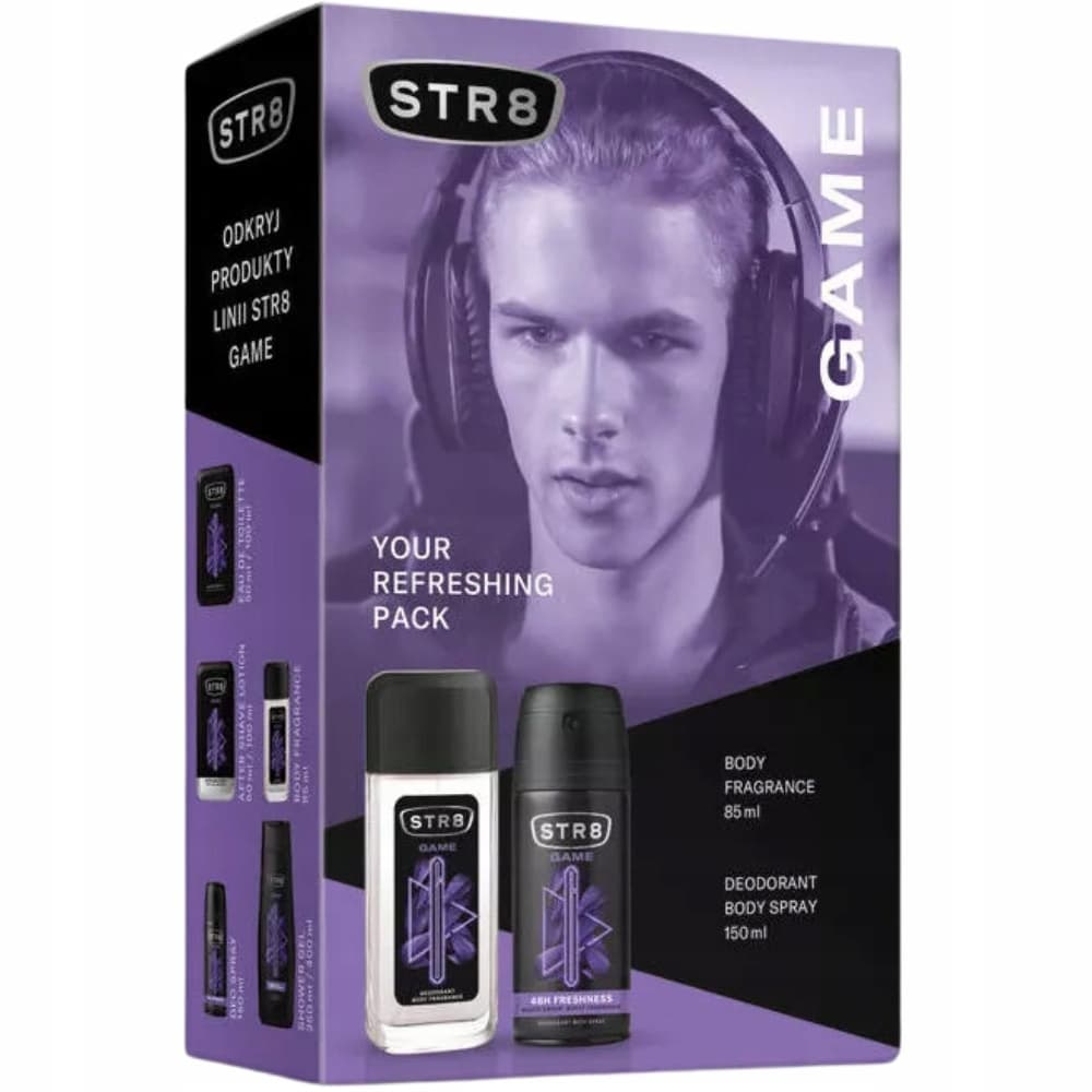 Game Zestaw Prezentowy Dla Mężczyzn Dezodorant Męski Do Ciała + Spray
