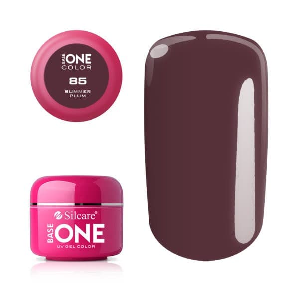 Base One Żel UV 85 Summer Plum Bordo