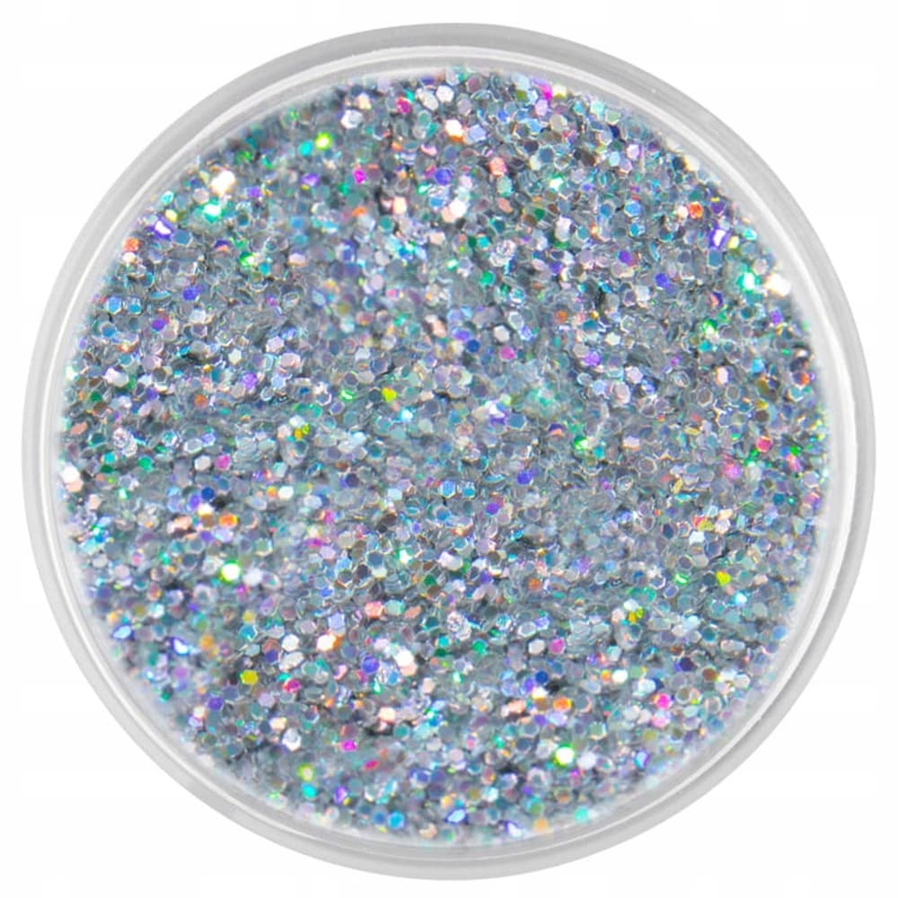 Srebrny Pyłek Do Paznokci Hybrydowych Zdobień Quartz 1 Silver