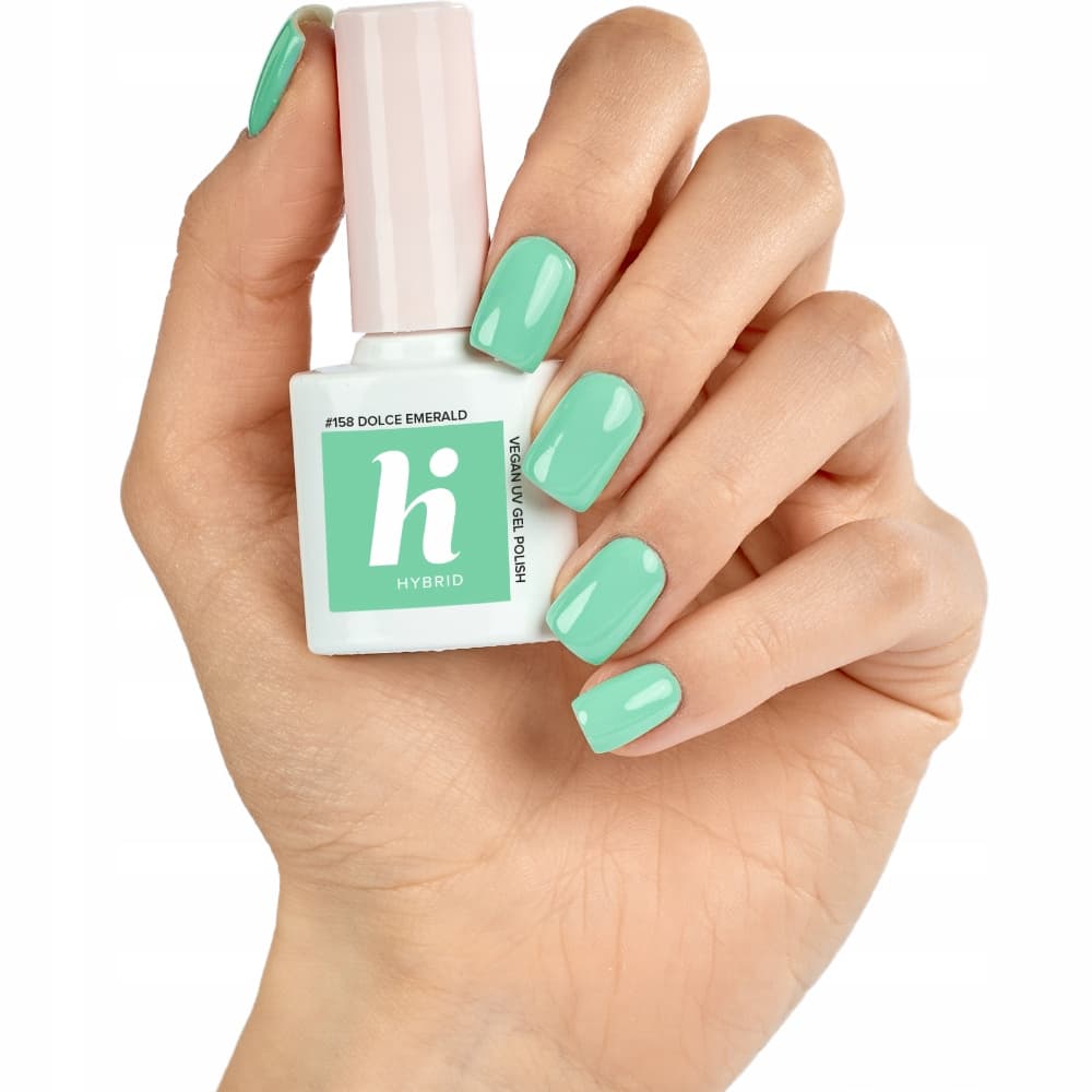 Lakier Hybrydowy Do Paznokci 158 Dolce Emerald Zieleń Szmaragd