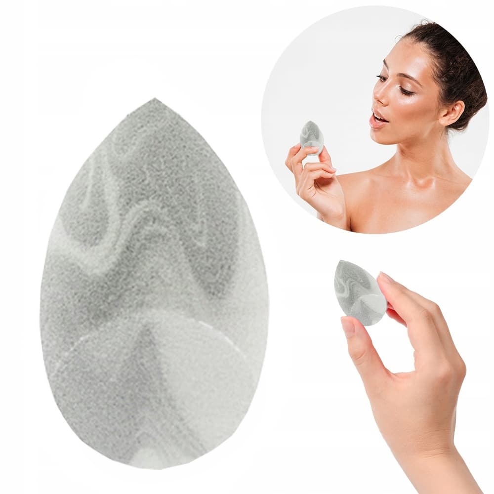 Blending Sponge MakeUp Blender Gąbeczka Do Makijażu Gąbka Marmurkowa Skośna