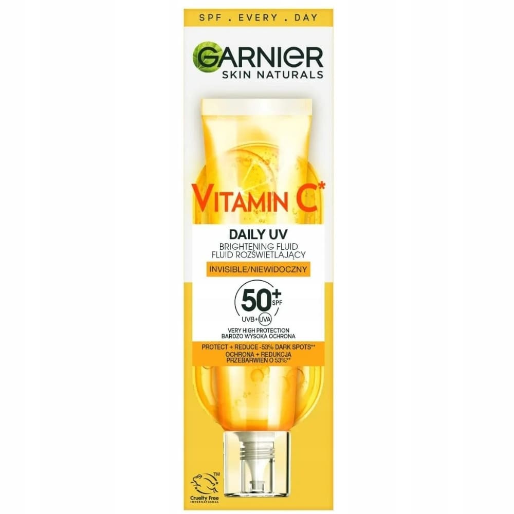 Vitamin C Rozświetlający Fluid Do Twarzy SPF 50+ Invisible