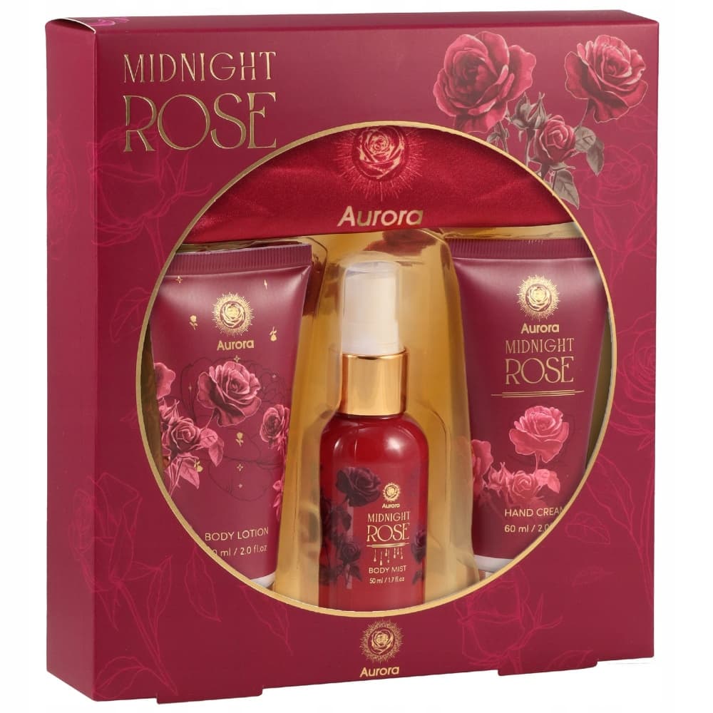 Damski Zestaw Prezentowy Kosmetyków Do Ciała + Opaska Midnight Rose
