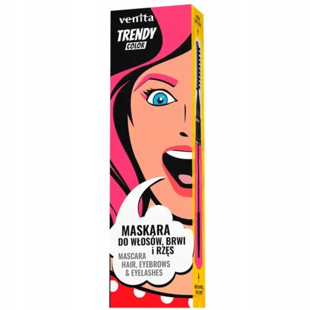 Trendy Color 3w1 Maskara Do Rzęs Brwi Włosów 32 Intrygujący Róż