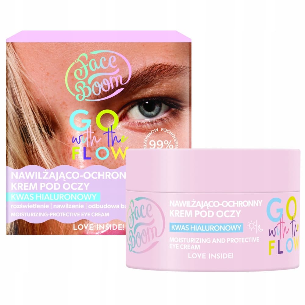 Go With The Flow Nawilżający Ochronny Krem Pod Oczy z Kawą