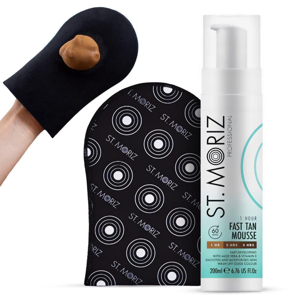 MORIZ Zestaw do Samoopalania Tanning Mus Szybko Samoopalający + Rękawica