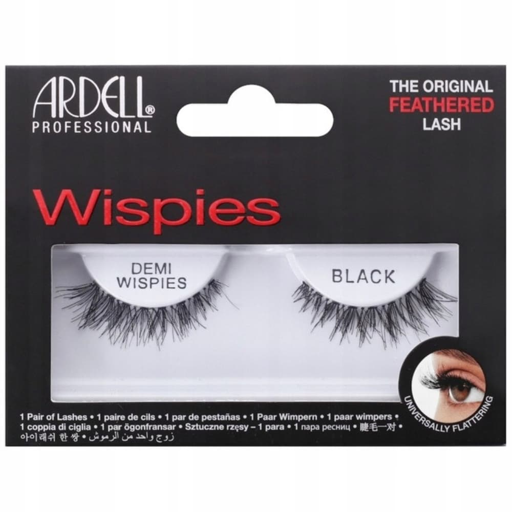 Sztuczne Rzęsy Czarne Na Niewidocznym Pasku Demi Wispies Black