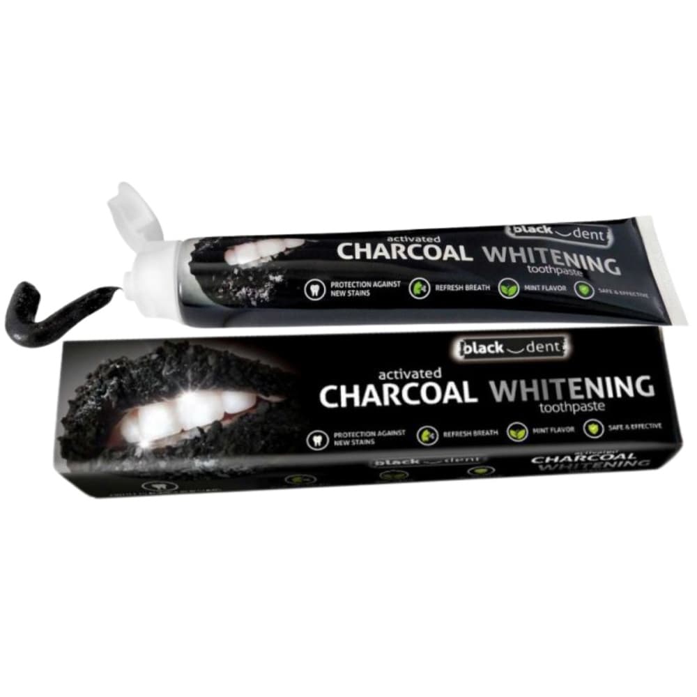 Black Dent Charcoal Whitening Wybielająca Pasta Do Zębów z Węglem Mint