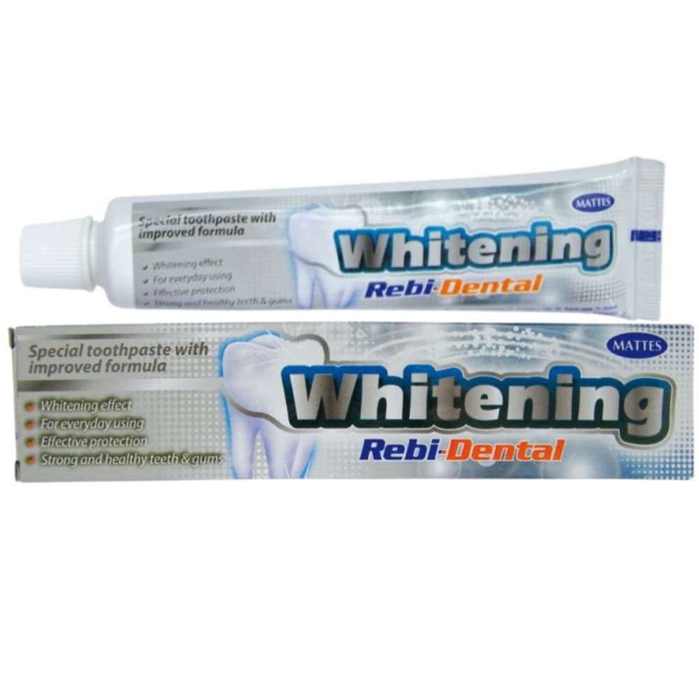 Rebi Dental Whitening Wzmacniająca Wybielająca Pasta Do Zębów