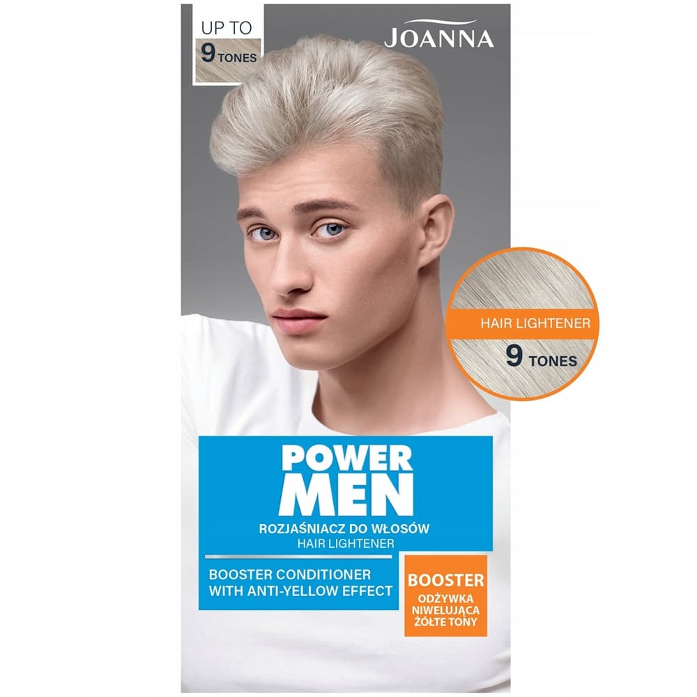 Power Men Rozjaśniacz Do Włosów Do 9 Tonów + Booster Odżywka