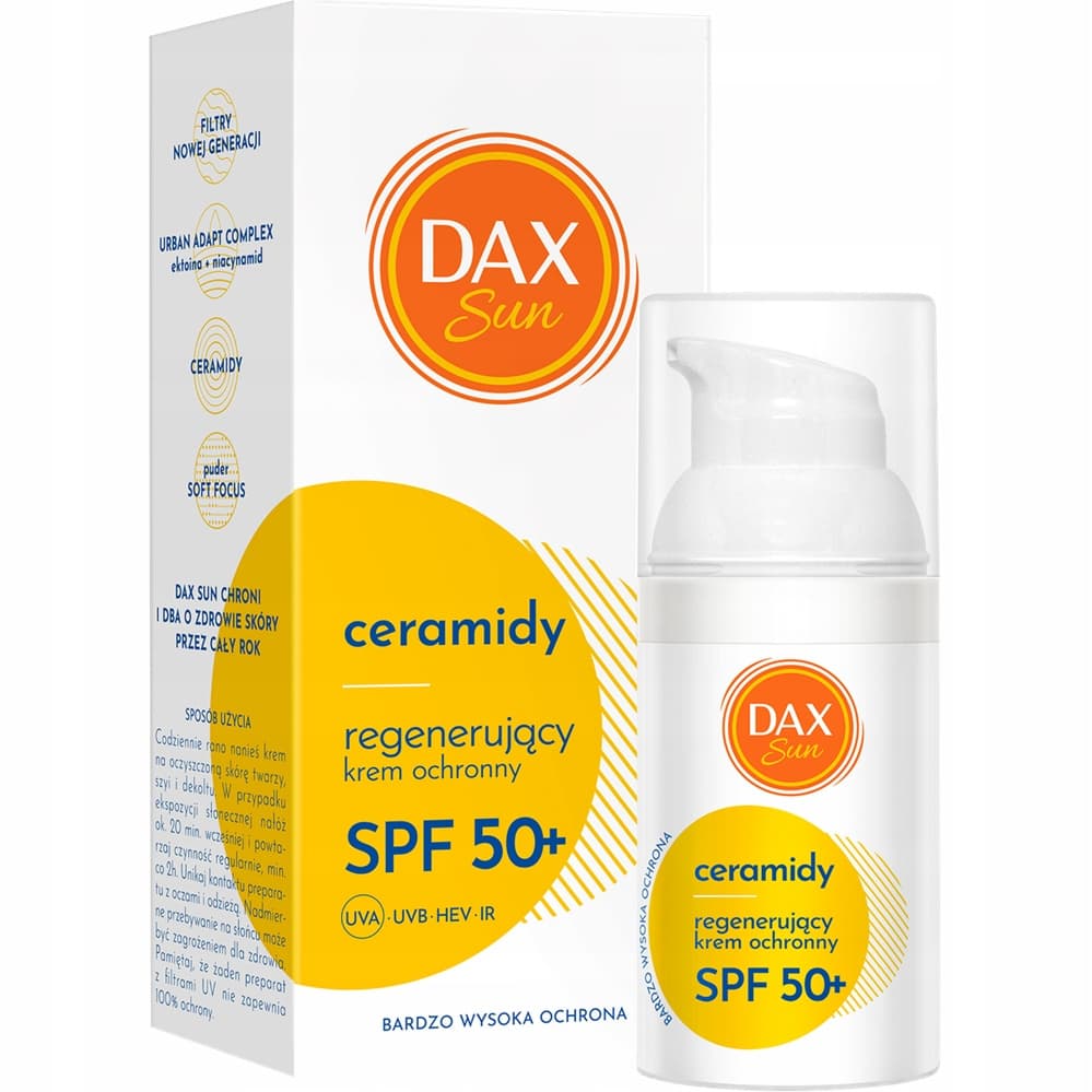 Krem Ochronny Regenerujący z Ceramidami Na Dzień UVA SPF 50+