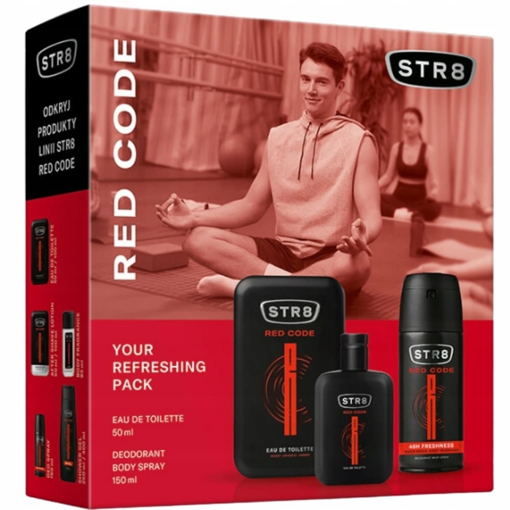Red Code Zestaw Prezentowy z Kosmetykami Dla Mężczyzn EDT + Dezodorant