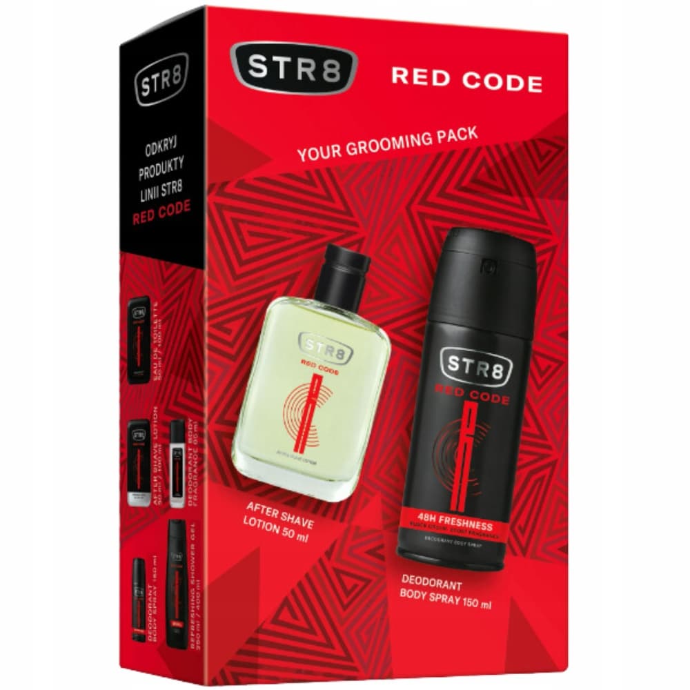 Red Code Zestaw Prezentowy z Kosmetykami Dla Mężczyzn ASL + Dezodorant