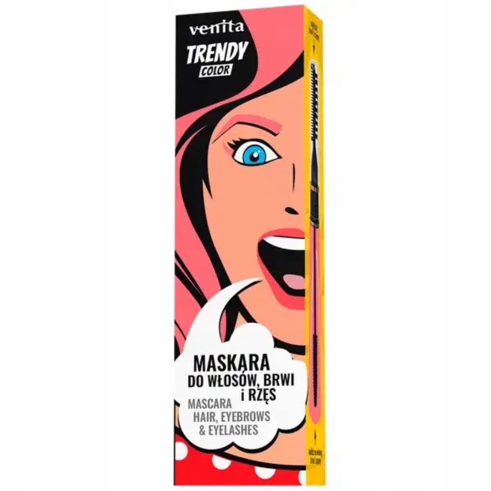 Trendy Color 3w1 Kolorowa Maskara Do Rzęs Brwi Włosów 30 Słodki Róż