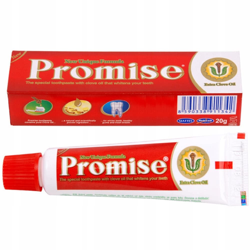 Promise Wybielająca Pasta Do Zębów Bez Fluoru Olej Goździkowy