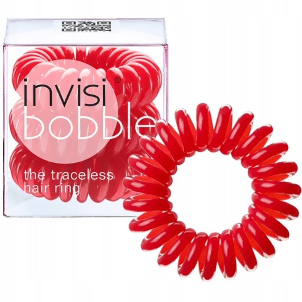 Gumki Do Włosów Sprężynki Czerwone Raspberry Red