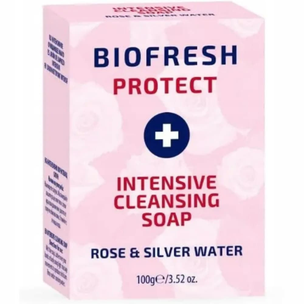BioFresh Protect Naturalne Mydło w Kostce Do Rąk Woda Różana i Srebro