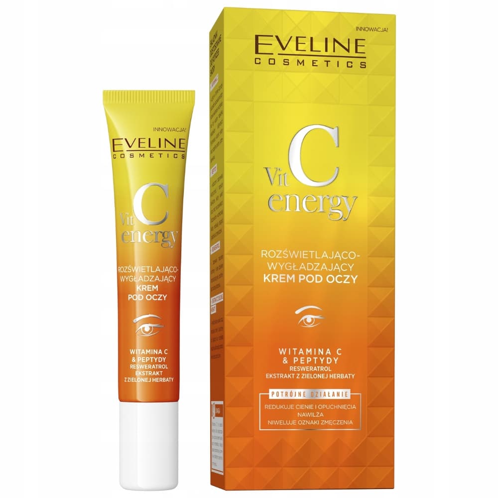 Eveline Vit C Energy Lekki Rozświetlająco Wygładzający Krem Pod Oczy