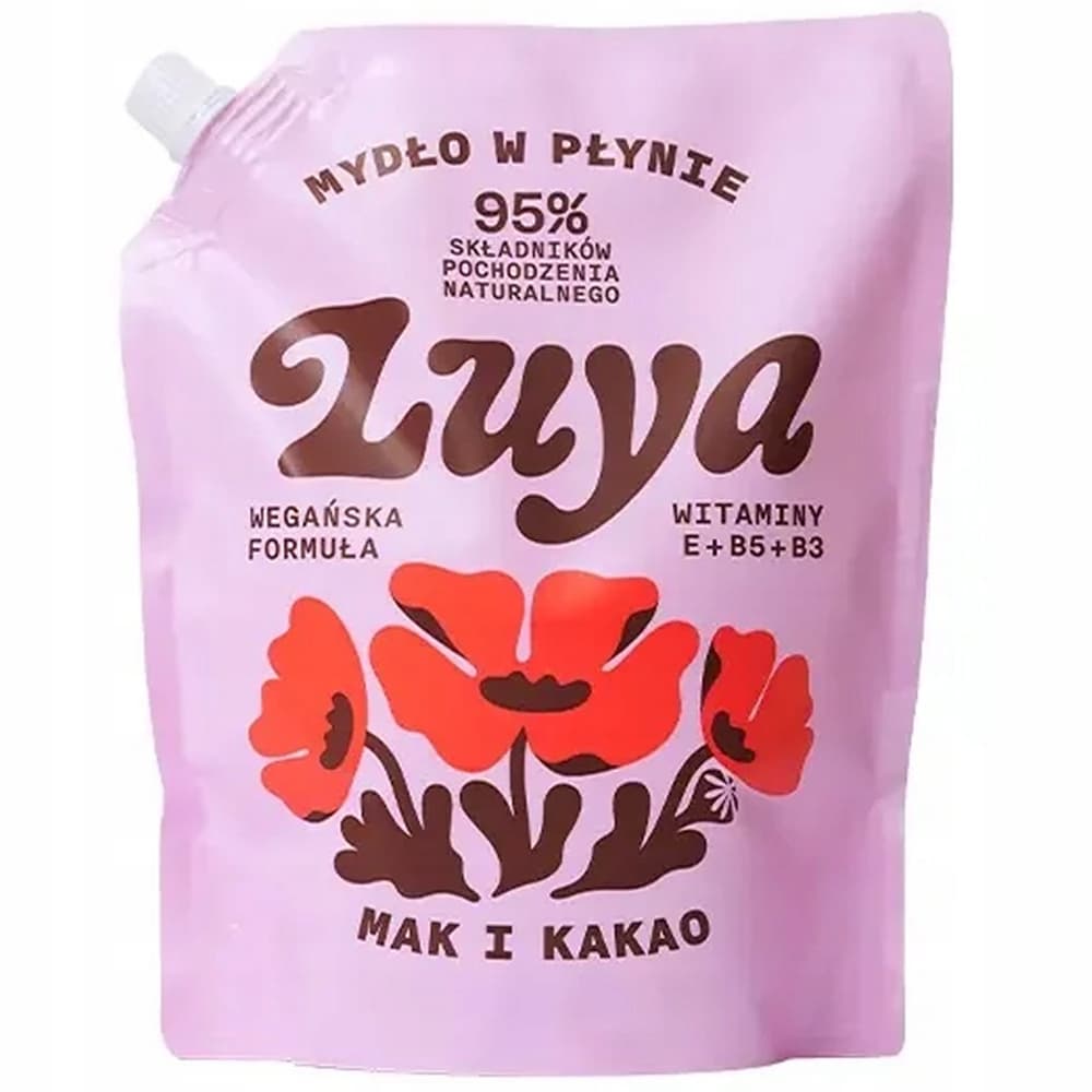 Wegańskie mydło w płynie - Mak i Kakao - Uzupełnienie -