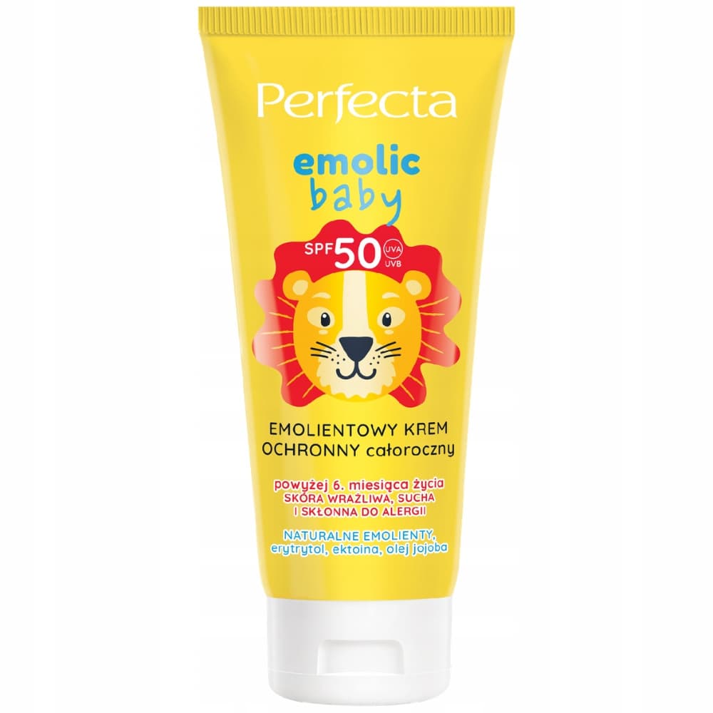 Perfecta Emolic Baby Ochronny Krem Do Twarzy z SPF50 Dla Dzieci