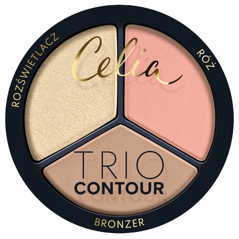 Trio Contour Wielofunkcyjny Zestaw Do Konturowania Twarzy w Pudrze 02