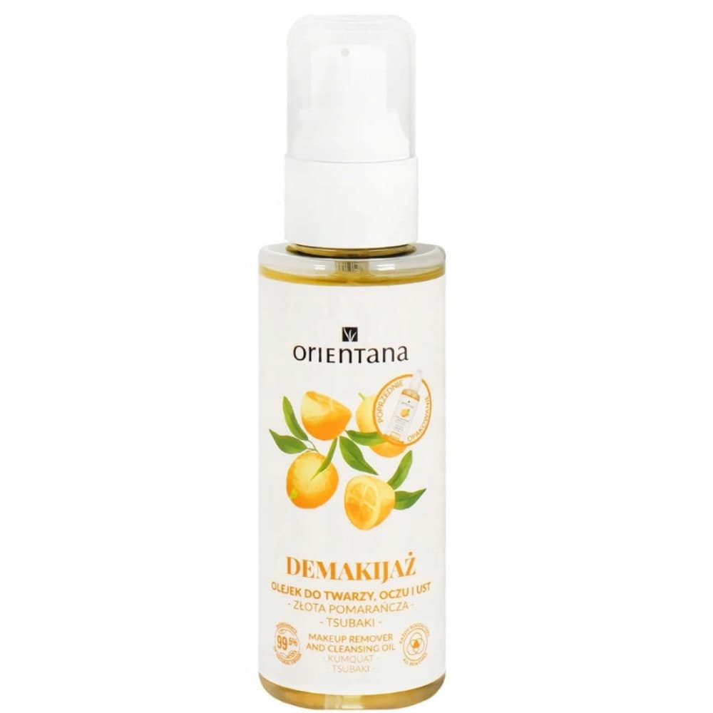 Makeup Remover and Cleansing Oil - Olejek do demakijażu twarzy, oczu i ust - Złota Pomarańcza i Tsubaki -