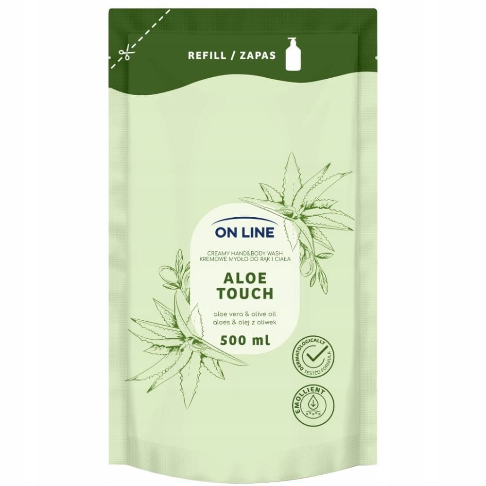 Kremowe Mydło w Płynie Do Rąk Ciała Uzupełniające Aloe Touch