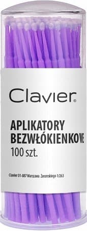 Aplikatory Bezwłókienkowe Do Rzęs Fioletowe 1mm x