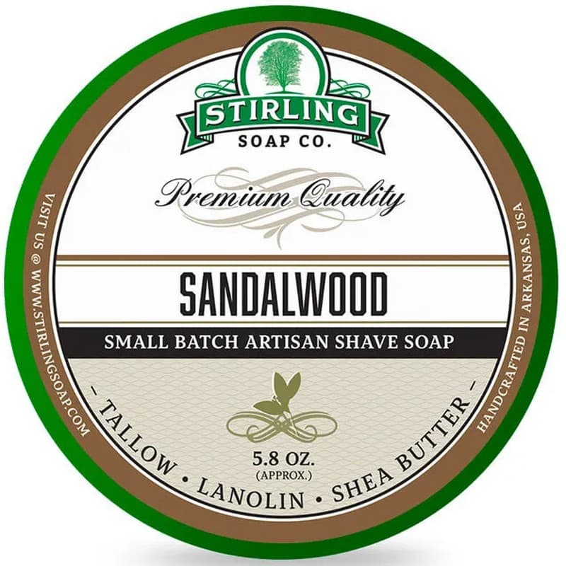 Stirling Sandalwood mydło do golenia w tyglu