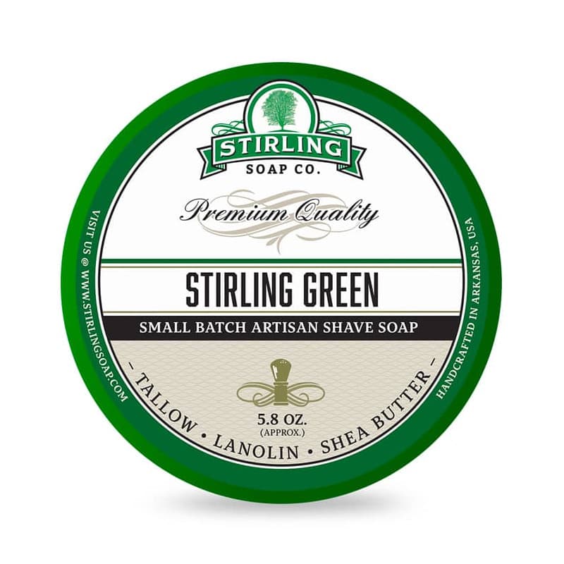 Stirling Green mydło do golenia w tyglu