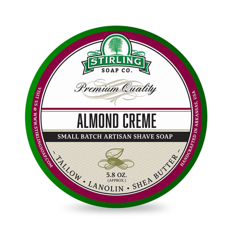 Stirling Almond Creme mydło do golenia w tyglu