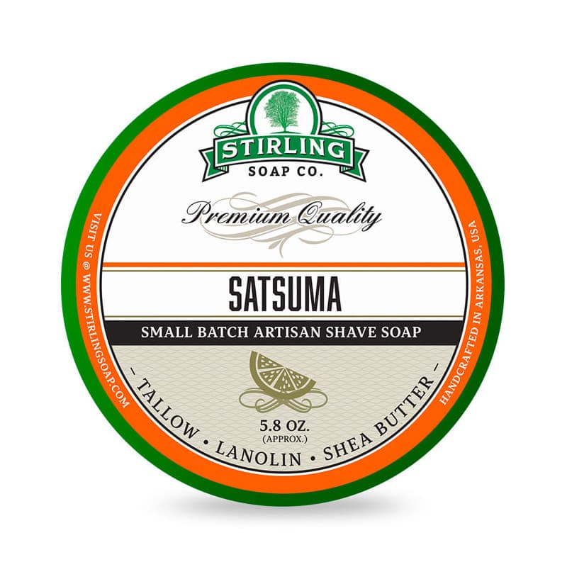 Stirling Satsuma mydło do golenia w tyglu