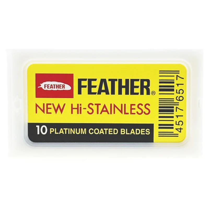 Żyletki FEATHER NEW Hi-Stainless (żółte)