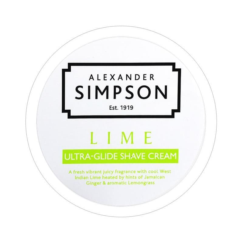 Simpson Lime luksusowy krem do golenia (limonkowy)