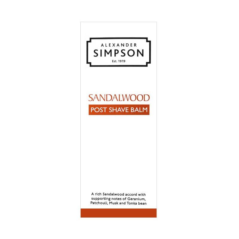 Simpson Sandalwood luksusowy balsam po goleniu