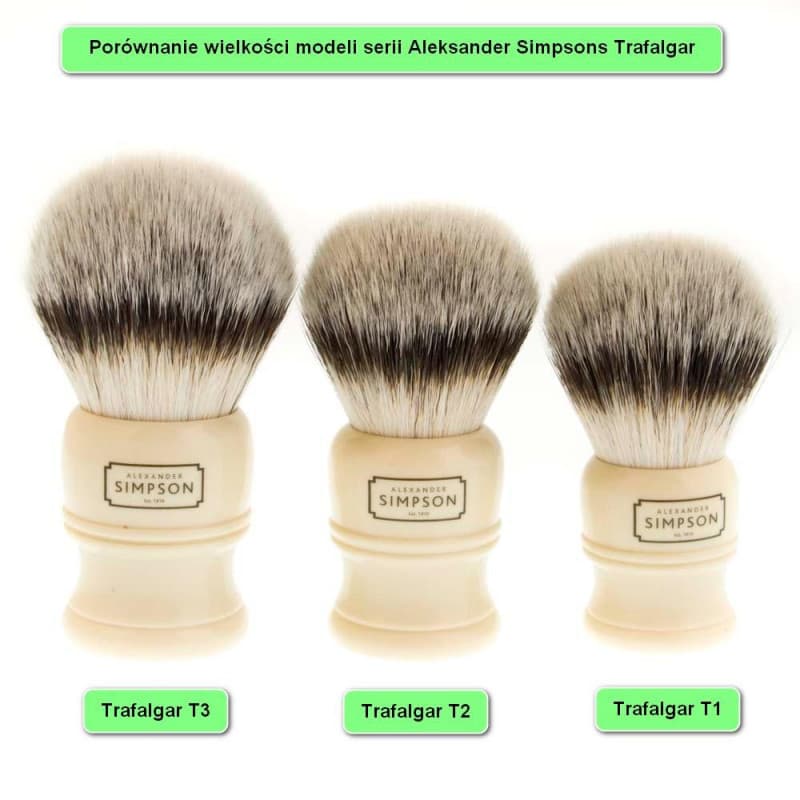 Simpson Trafalgar T2 pędzel do golenia syntetyk M (średni)
