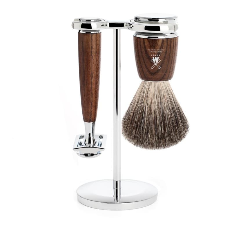 RYTMO Ash Pure Badger zestaw do golenia