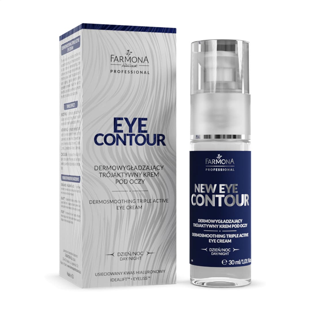 NEW EYE CONTOUR Dermowygładzający trójaktywny krem pod oczy