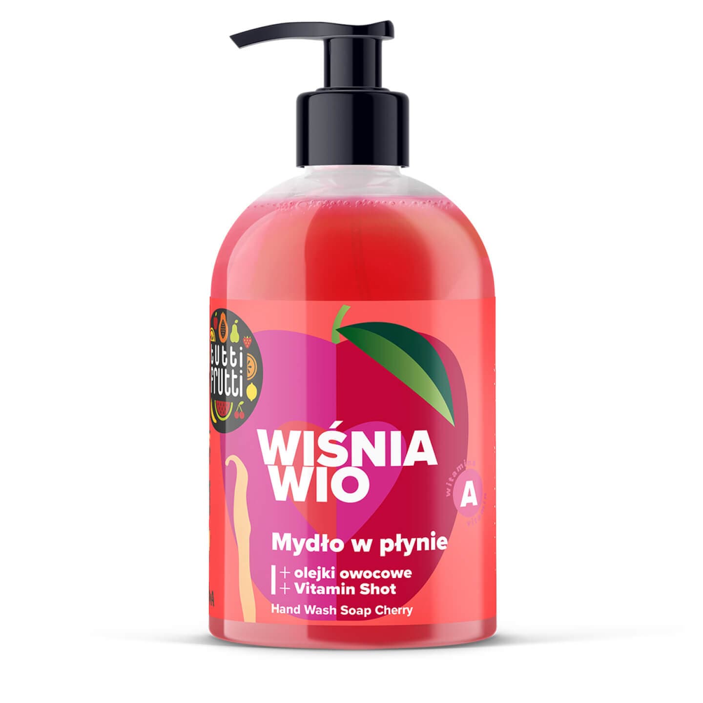 Tutti Frutti Mydło w płynie z pompką Wiśnia Porzeczka