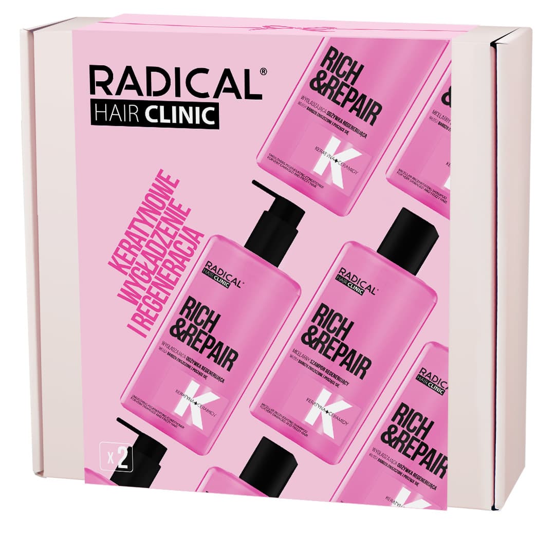 Zestaw Radical Hair Clinic pielęgnacja włosów (szampon+odżywka)