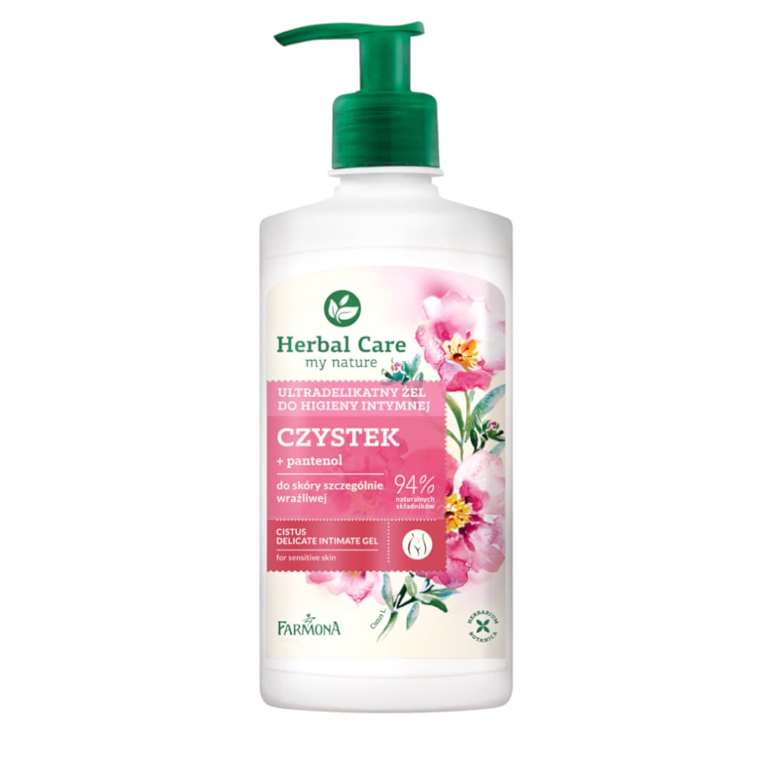 Herbal Care, żel do higieny intymnej ultradelikatny Czystek