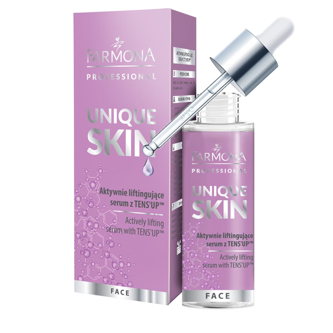 UNIQUE SKIN Serum efektywnie liftingujące z TENS'UP