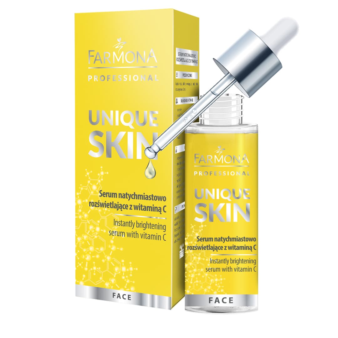 UNIQUE SKIN Serum natychmiastowo rozświetlające z witaminą C