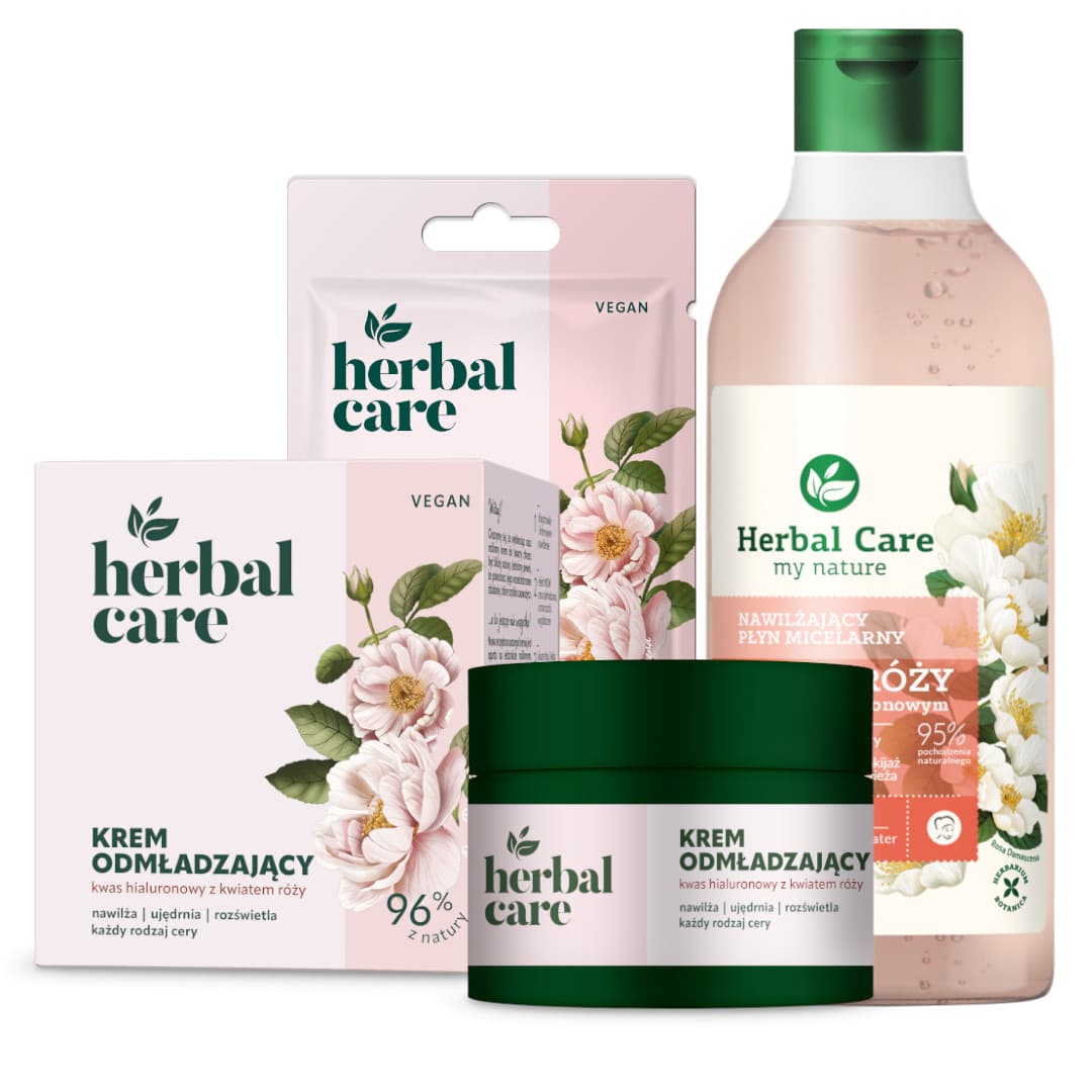 Beauty Set - do twarzy odmładzająco-nawilżający z kwiatem róży