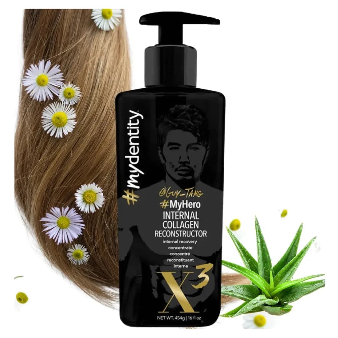 KURACJA Do Włosów MYDENTITY MYHEROOdbudowuje Wzmacnia Guy Tang Collagen