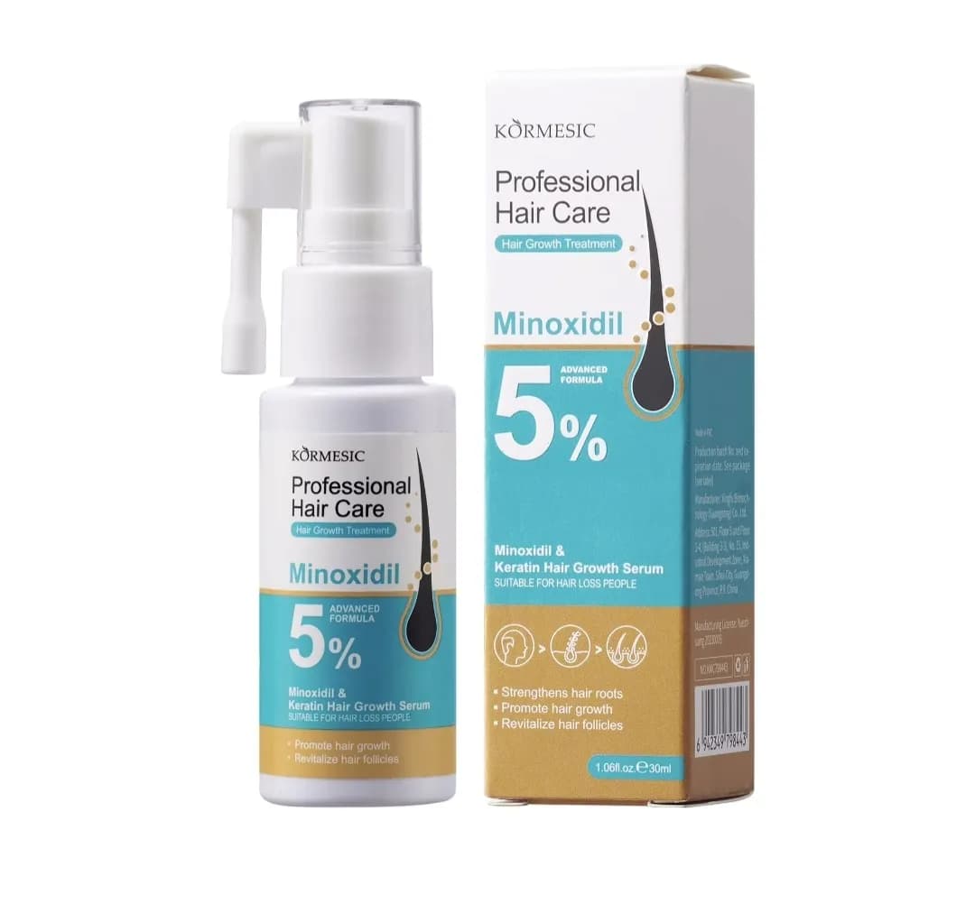 Minoxidil 5% Keratin serum wcierka wspiera odrastanie włosów