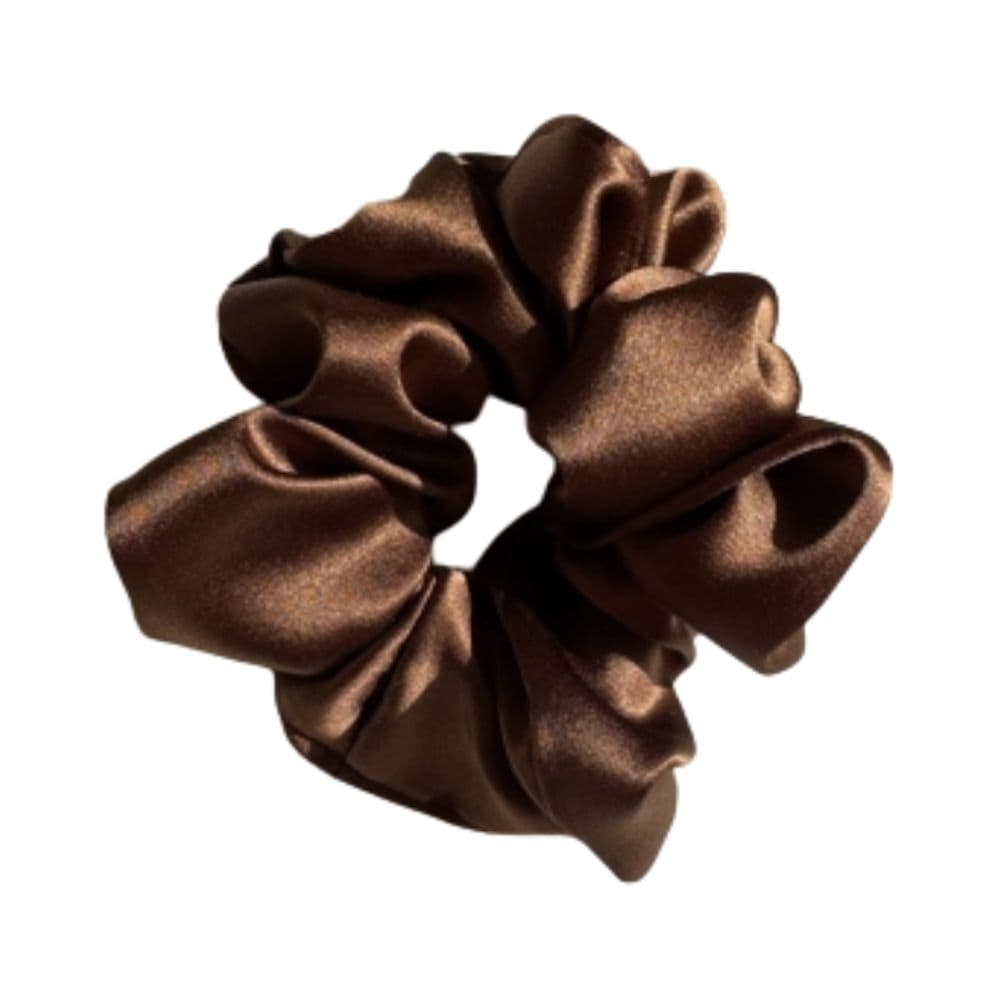 Scrunchie jedwabna - Mocca